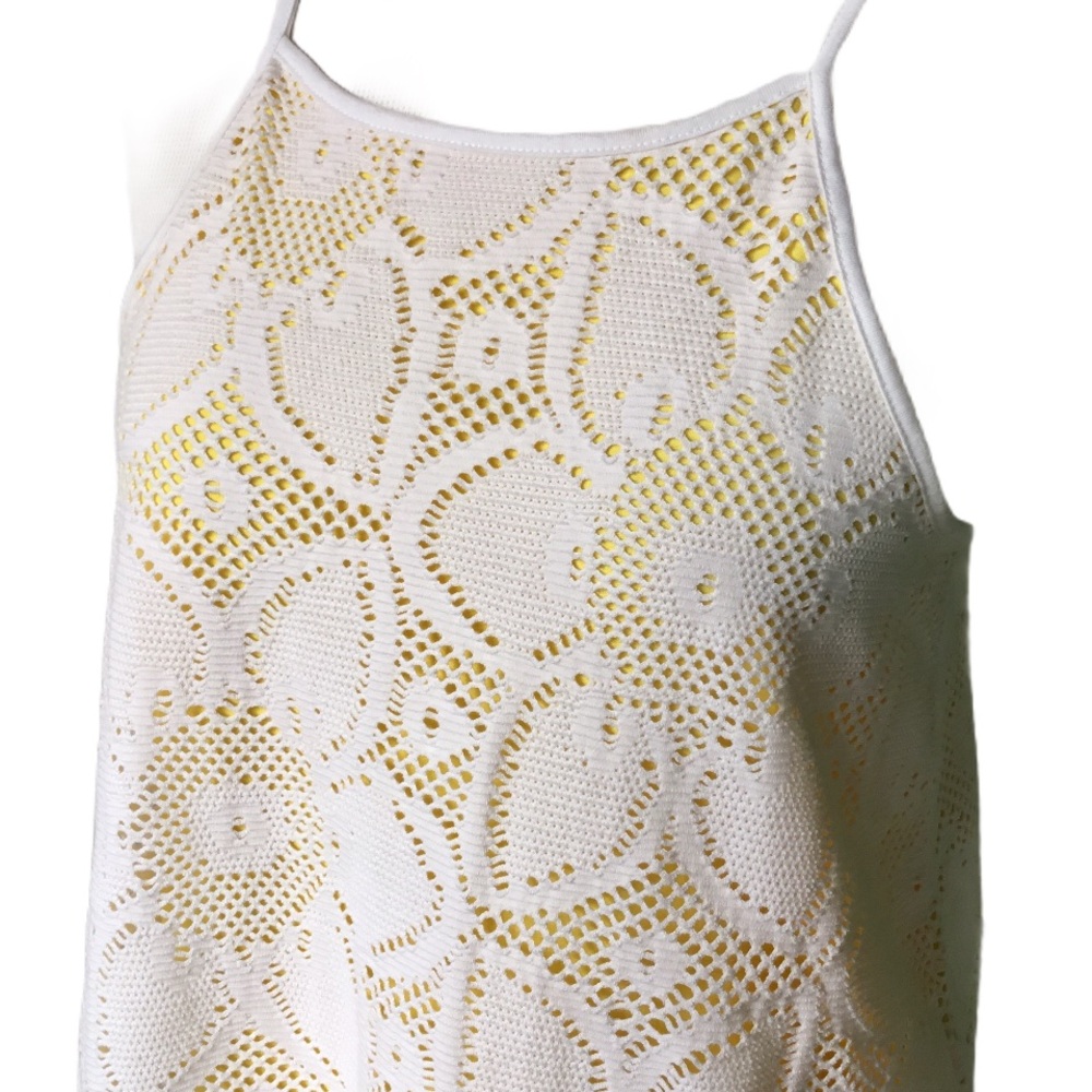 Anthropologie Lace Overlay Cosette High Neck Top - Picture 4 of 8